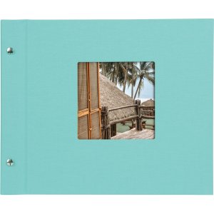Goldbuch album se šroubovacím uzávěrem Bella Vista aqua 30x25 cm 40 bílých stran