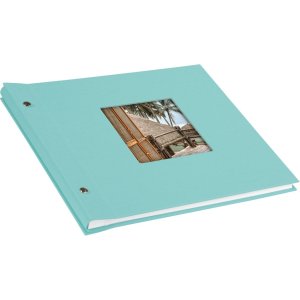 Goldbuch album se šroubovacím uzávěrem Bella Vista aqua 30x25 cm 40 bílých stran