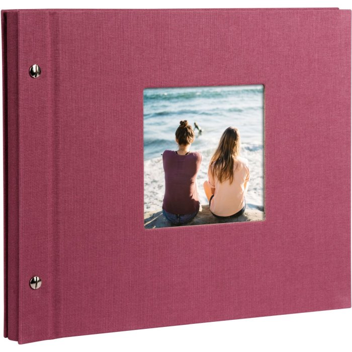 Goldbuch album se šroubovacím uzávěrem Bella Vista fuchsiová 30x25 cm 40 bílých stran