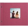 Goldbuch album se šroubovacím uzávěrem Bella Vista fuchsiová 30x25 cm 40 bílých stran