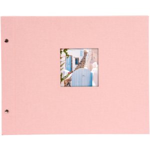 Album Goldbuch se šroubovacím uzávěrem Bella Vista rosé 39x31 cm 40 černých stran