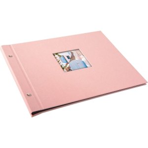 Album Goldbuch se šroubovacím uzávěrem Bella Vista rosé 39x31 cm 40 černých stran