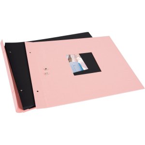 Album Goldbuch se šroubovacím uzávěrem Bella Vista rosé 39x31 cm 40 černých stran
