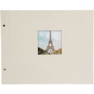 Šroubovací album Goldbuch Bella Vista pískově šedé 39x31 cm 40 černých stran