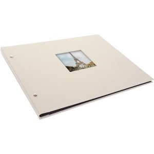 Šroubovací album Goldbuch Bella Vista pískově šedé 39x31 cm 40 černých stran