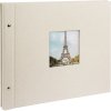 Šroubovací album Goldbuch Bella Vista pískově šedé 39x31 cm 40 černých stran