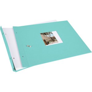 Goldbuch album se šroubovacím uzávěrem Bella Vista aqua 39x31 cm 40 bílých stran