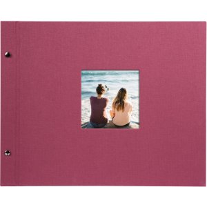 Šroubovací album Goldbuch Bella Vista fuchsiová 39x31 cm 40 bílých stran
