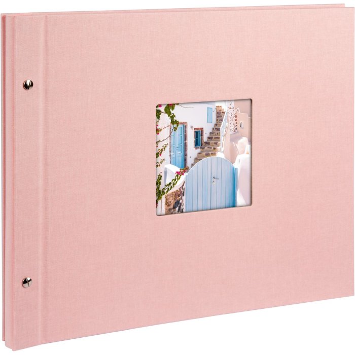 Goldbuch album se šroubovacím uzávěrem Bella Vista rosé 39x31 cm 40 bílých stran