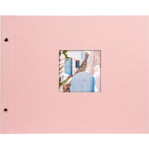 Goldbuch album se šroubovacím uzávěrem Bella Vista rosé 39x31 cm 40 bílých stran