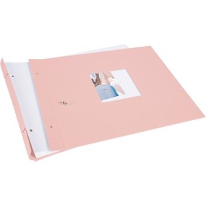 Goldbuch album se šroubovacím uzávěrem Bella Vista rosé 39x31 cm 40 bílých stran