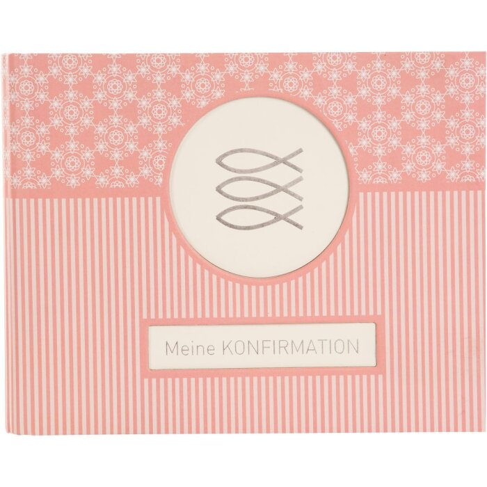 Goldbuch Fotobuch Konfirmace Mandala korálová 24,5 x 19,5 cm bílý