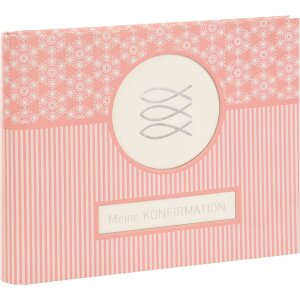 Goldbuch Fotobuch Konfirmace Mandala korálová 24,5 x 19,5 cm bílý