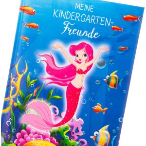 Goldbuch Knižka pro děti s motivem mořské víly, kůžový obal, 88 stran, 15x21 cm