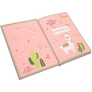 Goldbuch Kniha kamarádů HAPPYlife Lama s umělým tiskem 15x21 cm