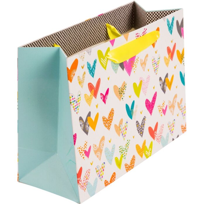 Goldbuch Přepravní taška srdce 18x10 cm s stříbrným tiskem