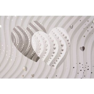 Goldbuch spirálové album pro hosty Silver Hearts 29x23 cm 50 stran bílá