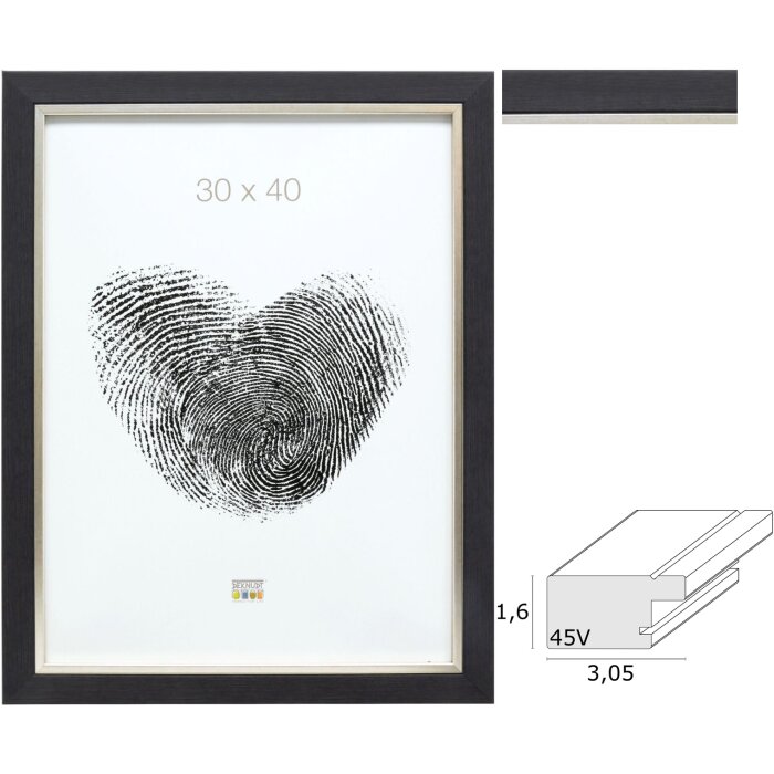Deknudt S45VF plastový rám na obrázky 10x15 až 50x70 cm šedý