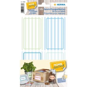 Herma home Labelling Labels 52x82 mm Blue-Green, usuwalne