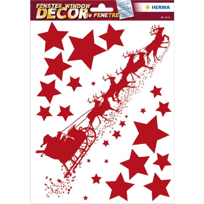 Herma DECOR Víkendová scéna s saněmi, bílá, 210x297 mm, 15 ks