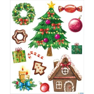 Herma DECOR Fensterbild Weihnachtszeit, 210x297 mm, 12...