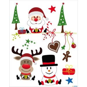 Herma DECOR Fensterbild Weihnachtsfreude 210x297mm 5 Sticker