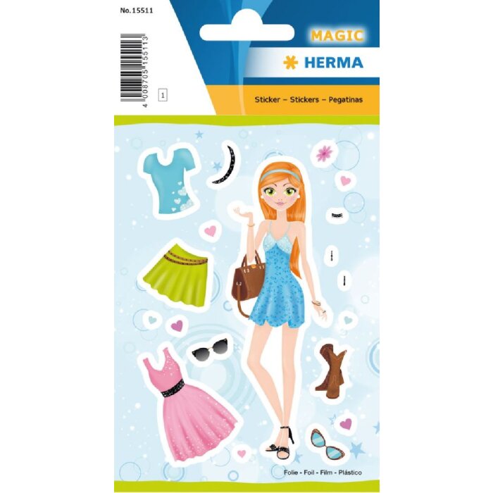 Herma MAGIC Sticker Pretty Girl – samolepící dekorativní štítky z folie, růžové