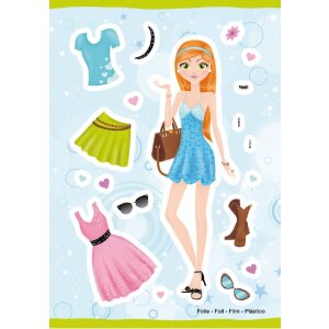 Наклейки Herma MAGIC Pretty Girl, фольга, розовая, 18 шт.