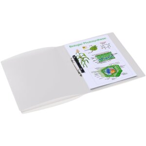 Kroužkový pořadač Herma A4 průsvitný bílý