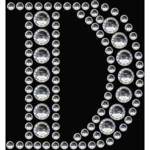Herma FASHIONLine Crystal Sticker Buchstabe D silber 83x0 mm