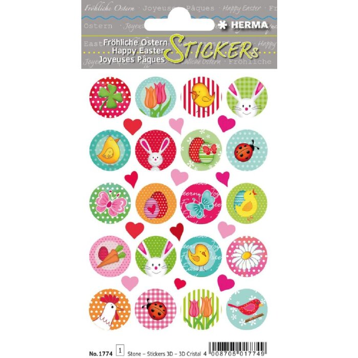 Herma MAGIC Samolepící nálepky Vesele Vánoce Osterglück Kámen