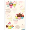 Herma DECOR Samolepící nálepky Cupcake – 9 kusů na dárky a karty