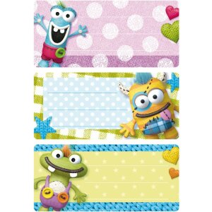 Herma VARIO Schuletiketten Kleine Monster, 76x35 mm,...