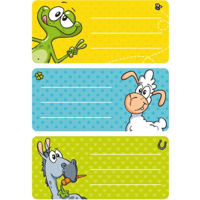 Herma VARIO Samolepící nálepky s kreslenými zvířátky 76x35 mm