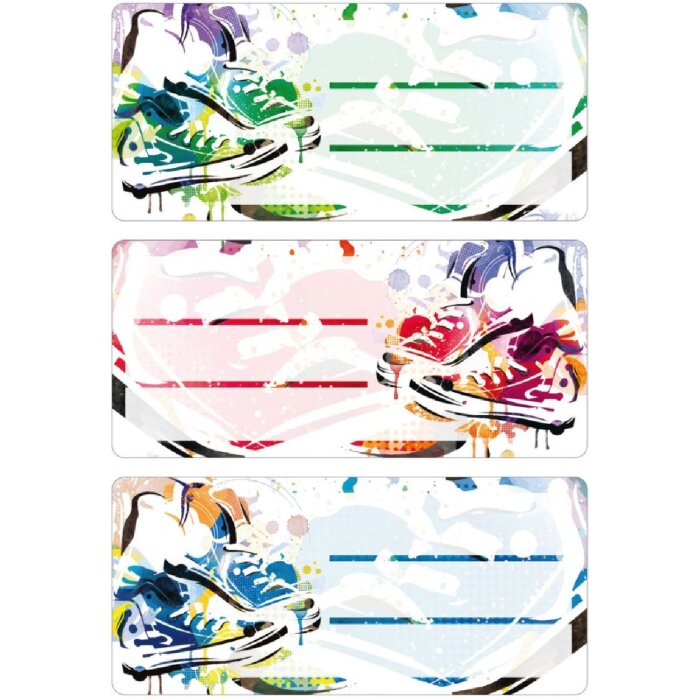 Herma VARIO školní štítky Chucks 76x35 mm bílé 9 kusů