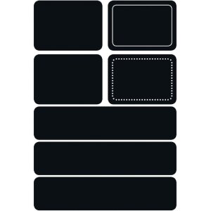 Herma HOME Tafeletiketten Rechteck, 14 Stück, 7 pro...