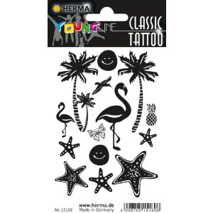 Herma FASHIONLine CLASSIC Tattoo Black Beach, Schwarz, 1...
