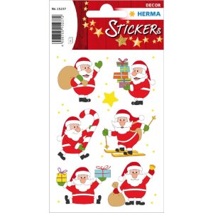 Herma DECOR Sticker Freund Nikolaus bunt Weihnachtsmotiv...