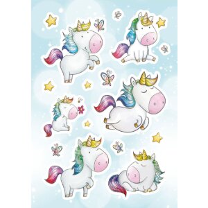 HERMA MAGIC Sticker Einhorn Sternenstaub Jewel 16 Stück