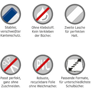 Herma HERMÄX ochranný obal na knihu 315x540 mm transparentní