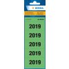 Herma čísla roku 2019 pro pořadače, 60 x 26 mm, zelená, permanentní lepidlo