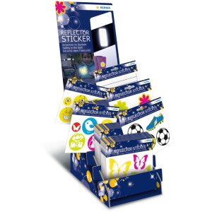 Herma reflektorské nálepky kruhovité stříbrné 10 kusů