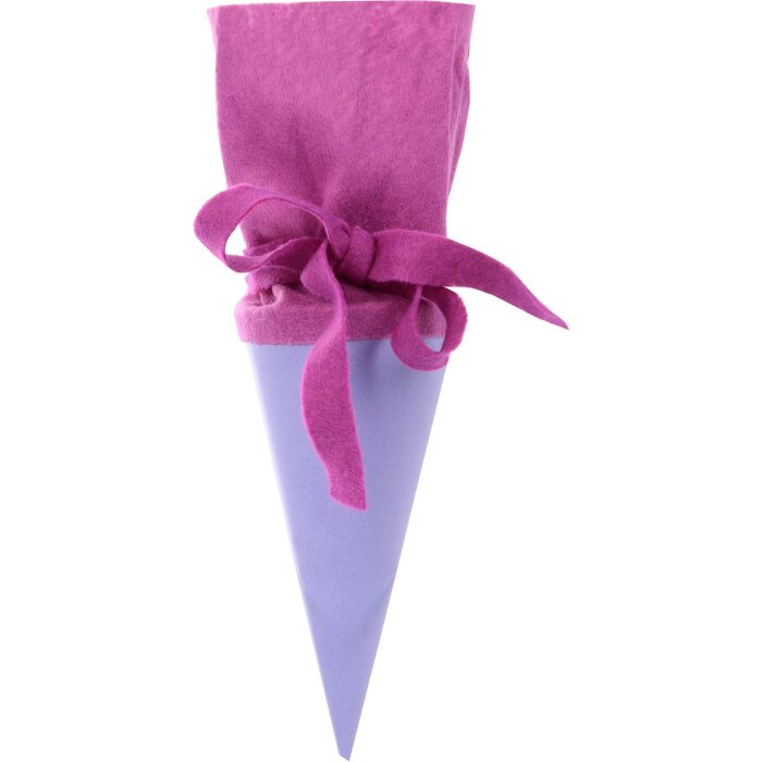 Goldbuch Bastelschultüte 15 cm fialová s froté uzávěrem