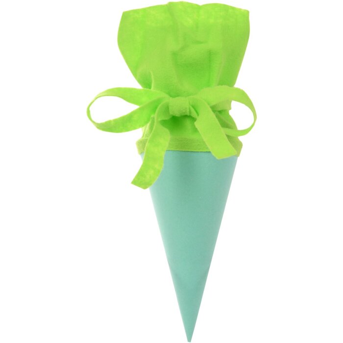 Goldbuch školní kreativní taška 15 cm mátová s vlněným uzávěrem