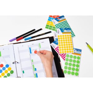 HERMA Vario Farbpunkte 12 mm Ø pink, matt, 240 Stück