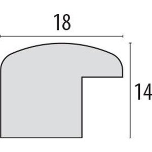 Dřevěný rám akce M19 - 50x70 cm hnědý