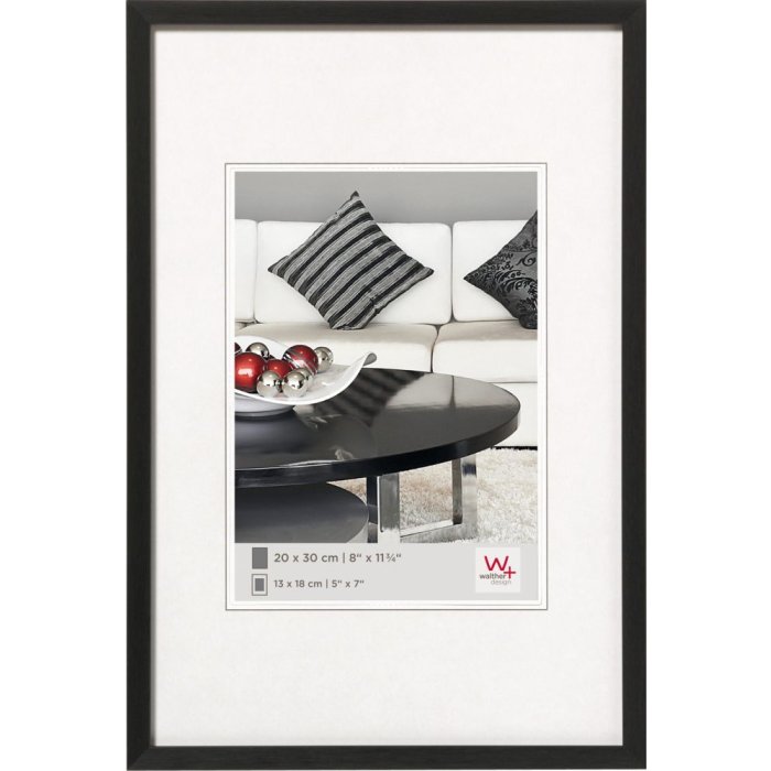 Hliníkový rám židle Walther 42x60 cm černý rám s certifikátem DIN A2