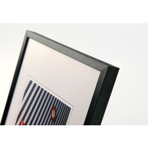 Hliníkový rám židle Walther 42x60 cm černý rám s certifikátem DIN A2