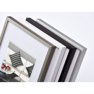 Hliníkový rám židle Walther 42x60 cm černý rám s certifikátem DIN A2