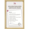 Plastový rámeček Walther Steel Style A4 zlatý rámeček na certifikát